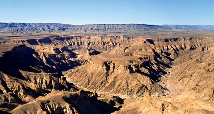 'Hell’s Bend' in the Fish River Canyon at the main viewing point. Photo: Gondwana Collection