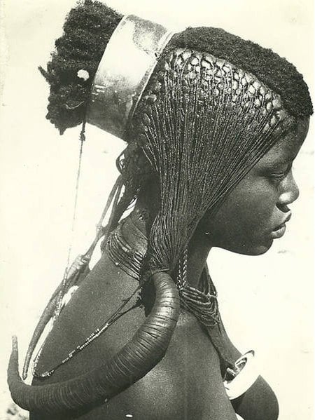 Ngandjera woman. Photo taken by A. Scherz (1940s); source: Collection Antje Otto