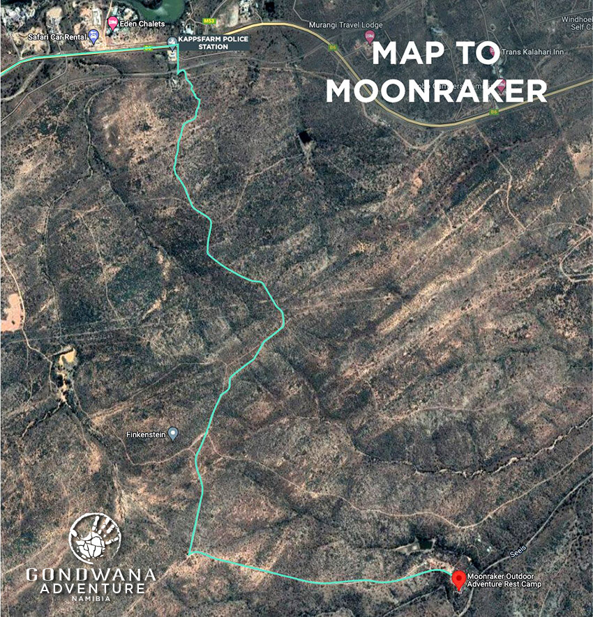 MOONRAKER MAP, NAMIBIA