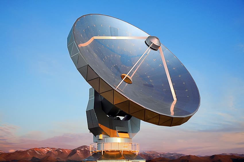 Gamsberg SEST Radio-Teleskop Event Horizon Telescope ESO Chile Namibia