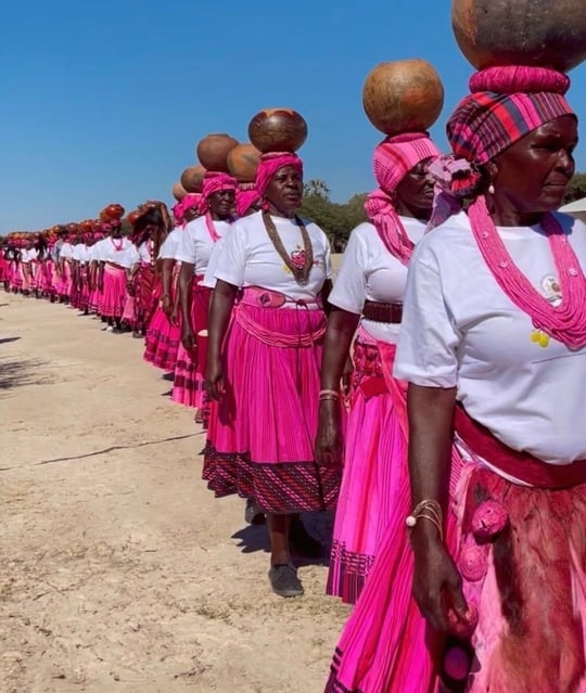 Owambo women procession at the amarula festival 2026