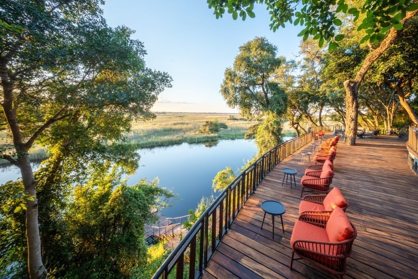 Viewing Deck overlooking Kwando River, Namibia