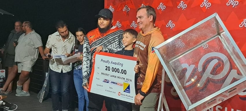Zambezi Classic 2026 prize-giving celebrating anglers and teams after four days of fishing in Namibia
