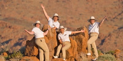 Gondwana team members working behind the scenes at Luna Namib Collection