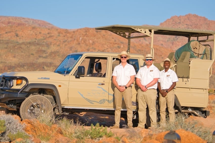 Gondwana Collection Namibia team working behind the scenes at Luna Namib Collection