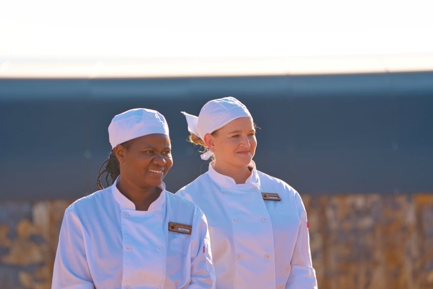 Gondwana team members gaining hands-on hospitality experience at Luna Namib Collection