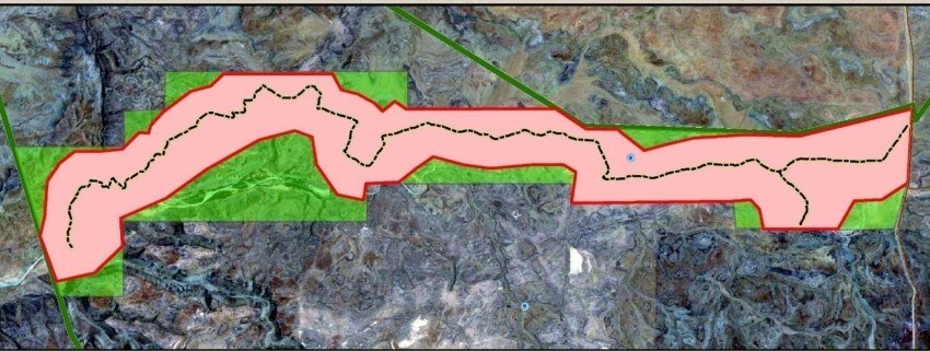 Map showing Gondwana Canyon Park