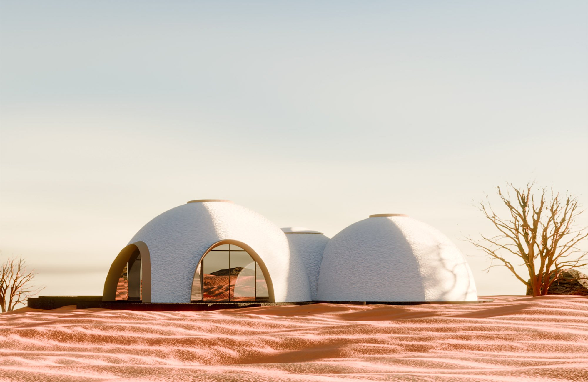 Render of Reverie Kalahari Pod, Namibie