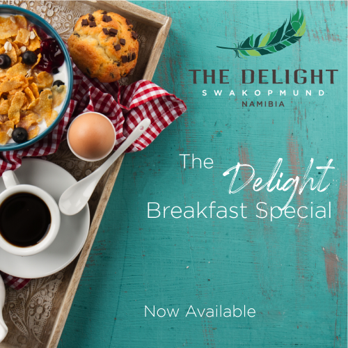 Poster for Breakfast Special, The Delight Swakopmund, Namibia