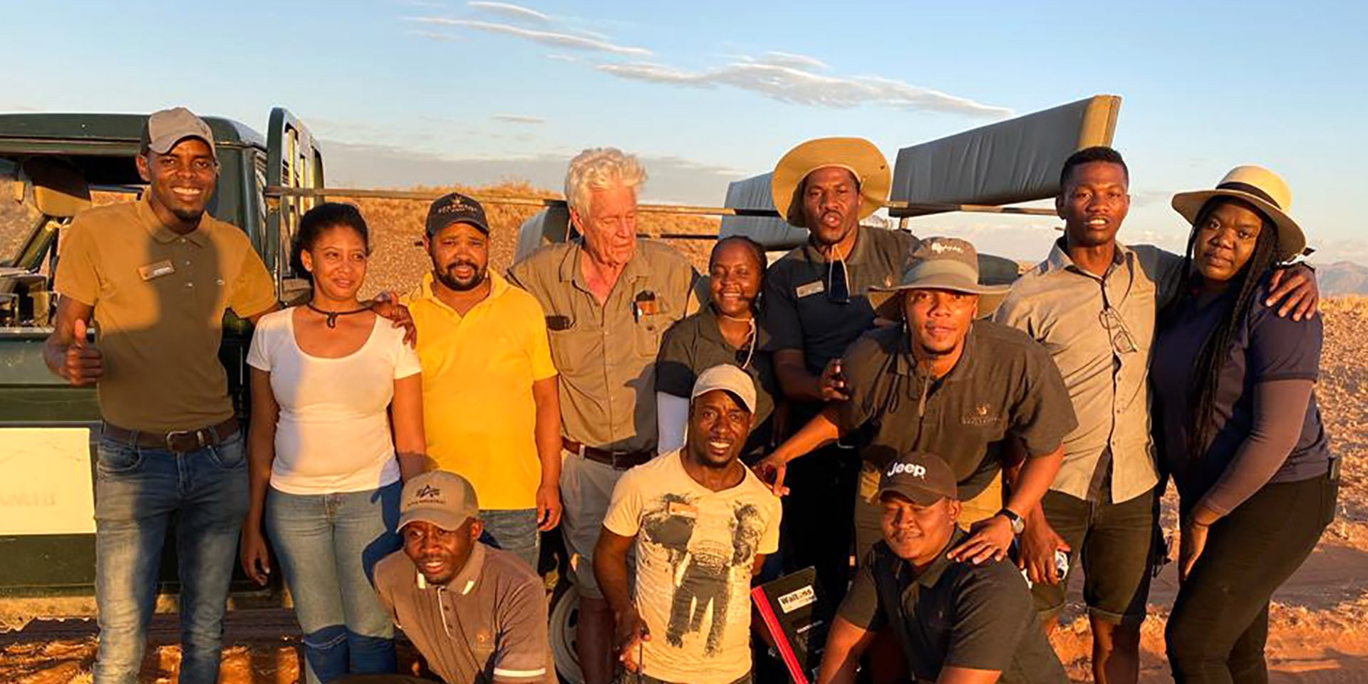 Team photo from local guide training, Namibia