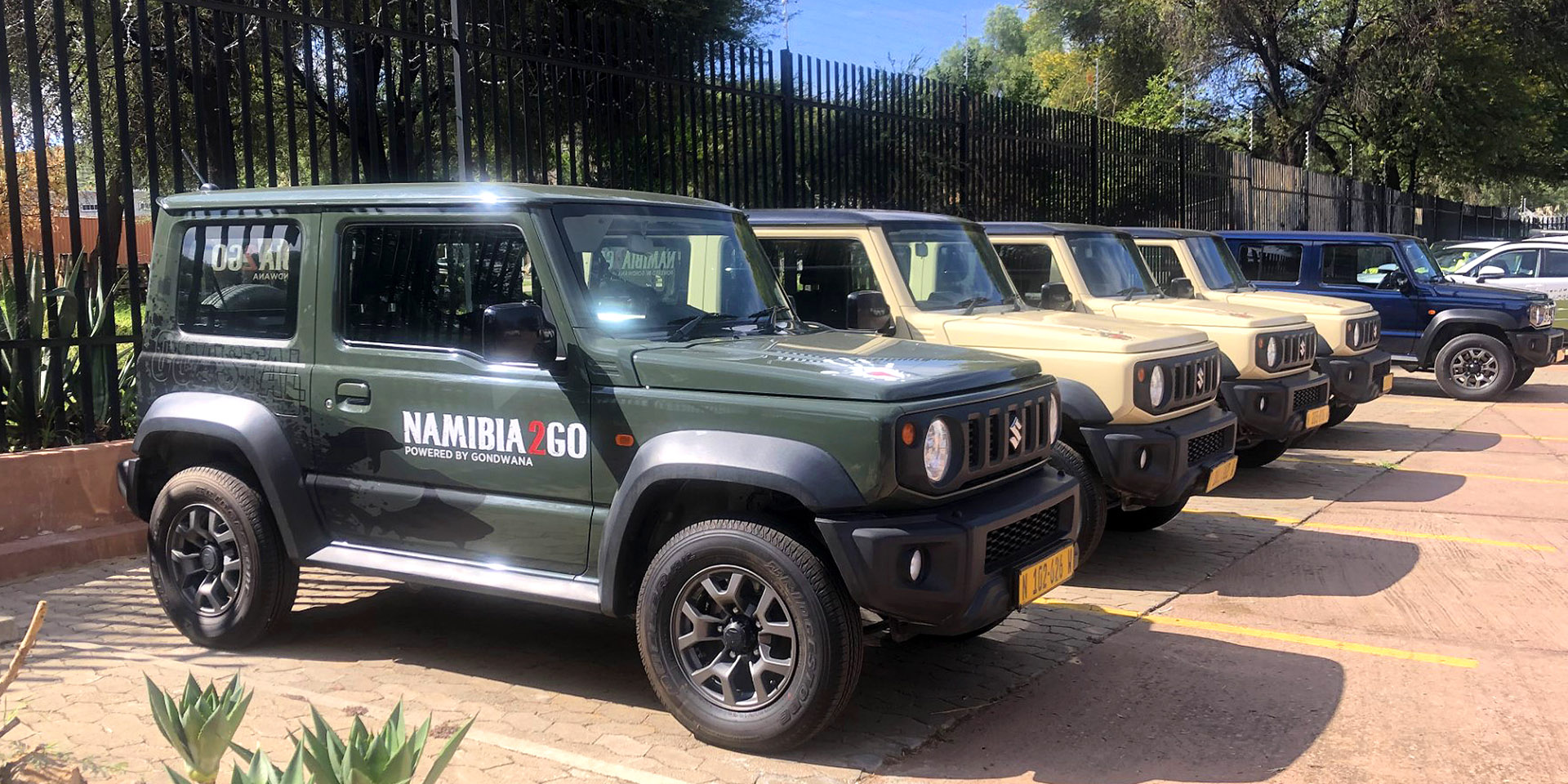 Namibia2Go rental vehicle with coastal brand