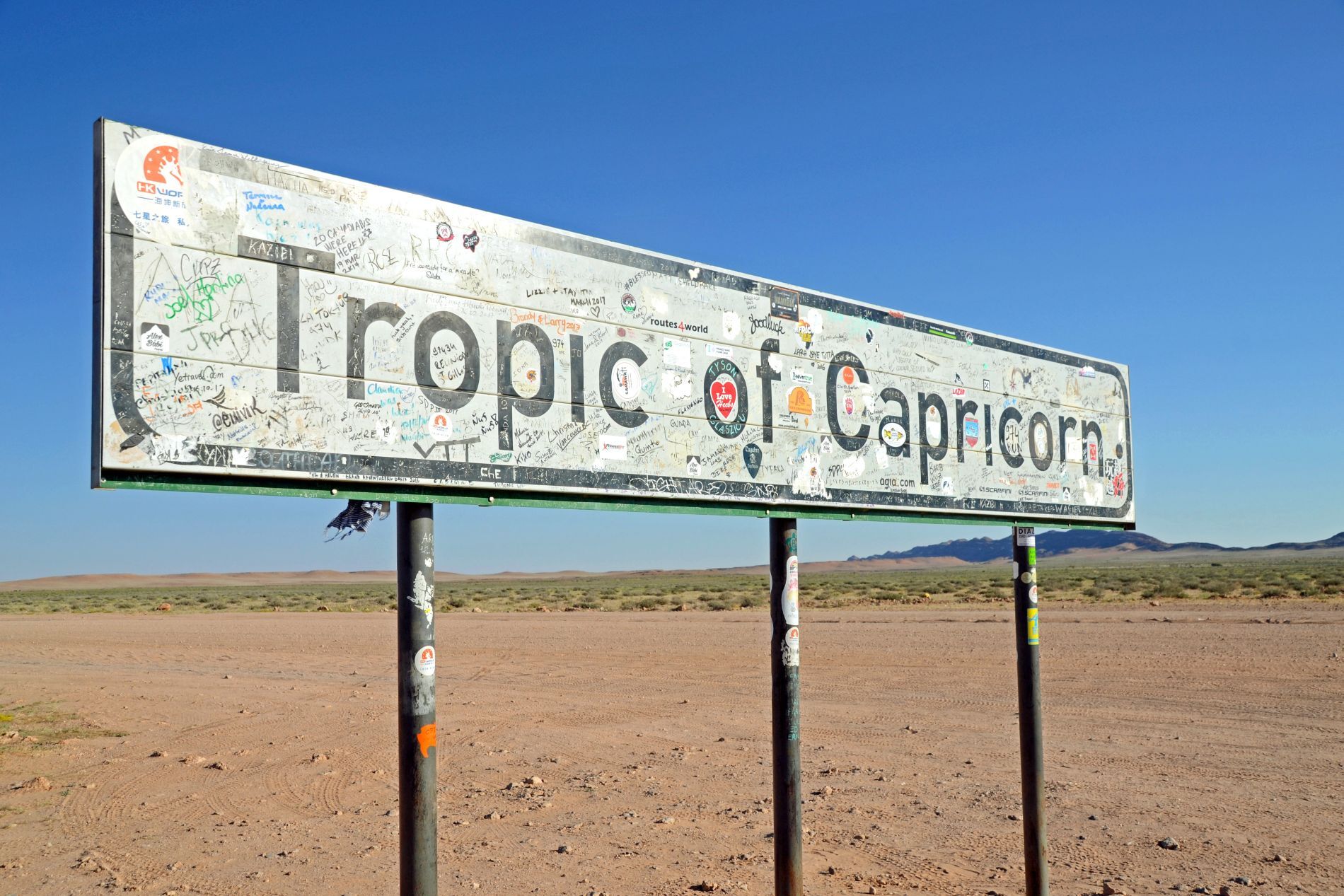 Tropic of Capricorn, Namibia