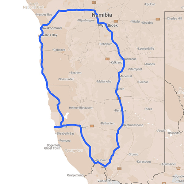 Chapter 2: The Sands of the South route map
