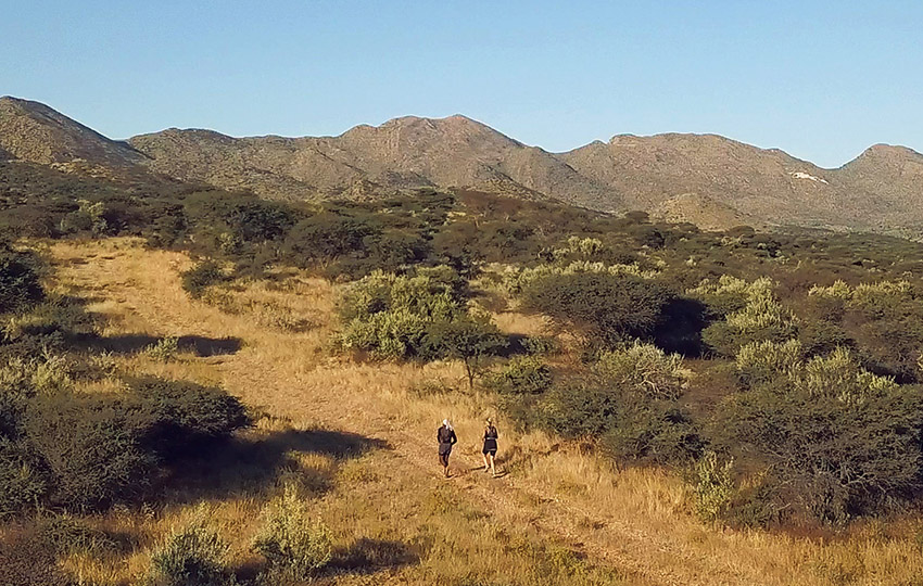 Traillauf auf Farm Moonraker nahe Windhoek