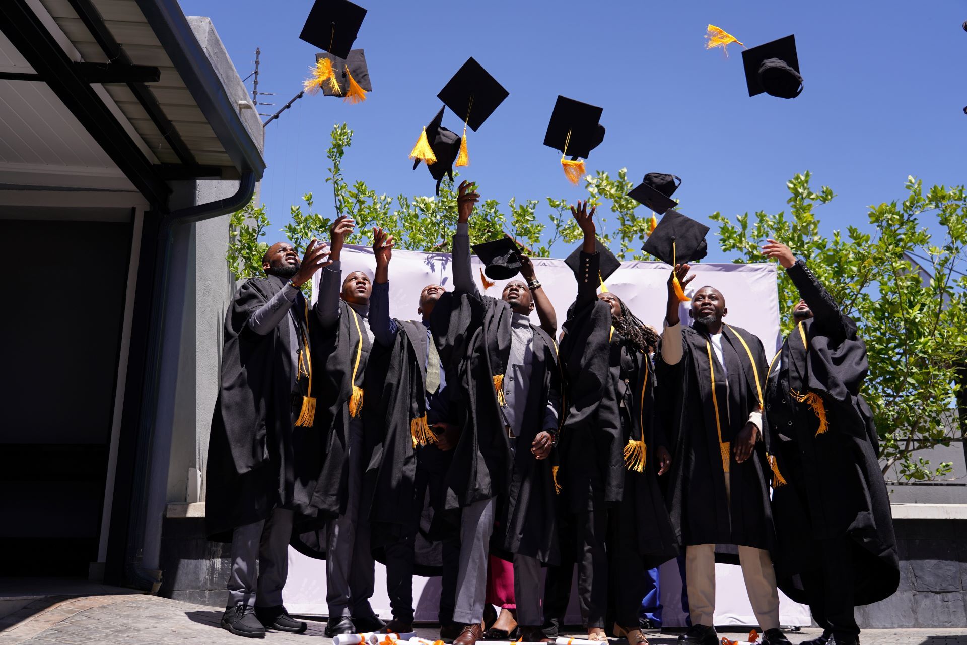 All the graduating participants of the apprenticeship at The Weinberg. 