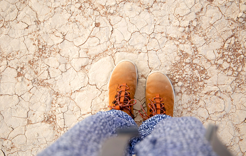 Wanderschuhe, Wüste