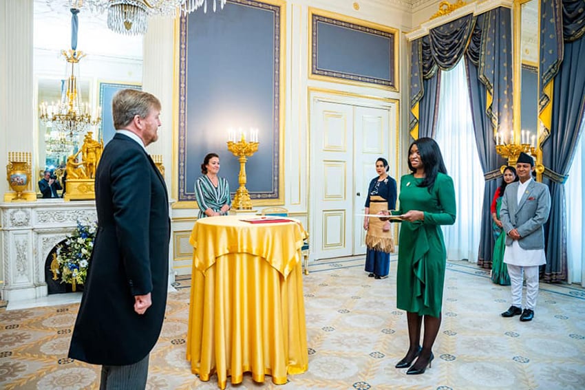 Namibias Botschafterin König Willem-Alexander