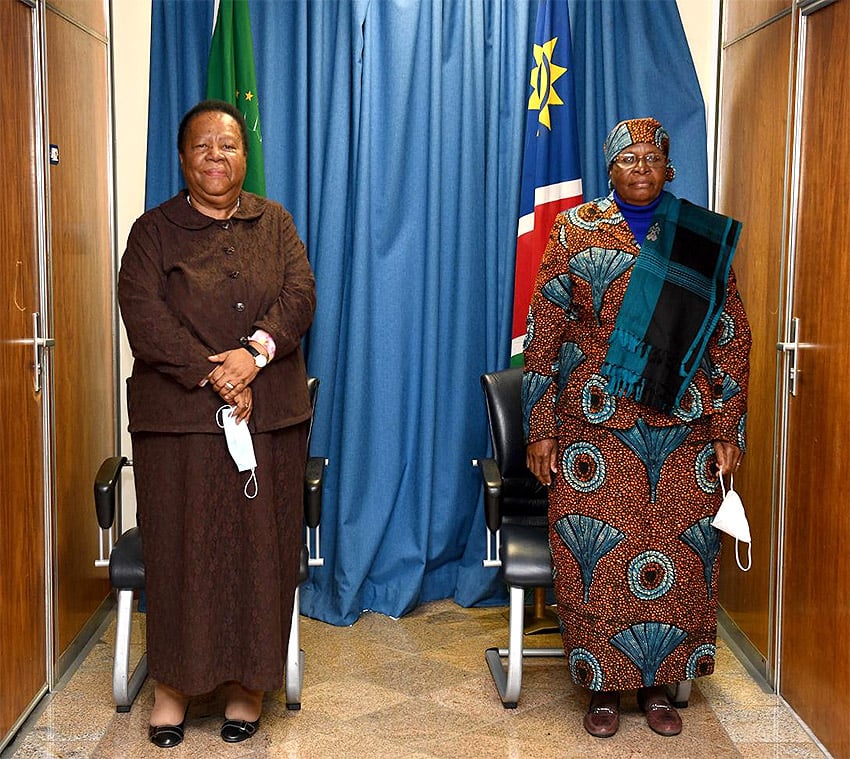 Außenministerinnen Namibia und Südafrika
