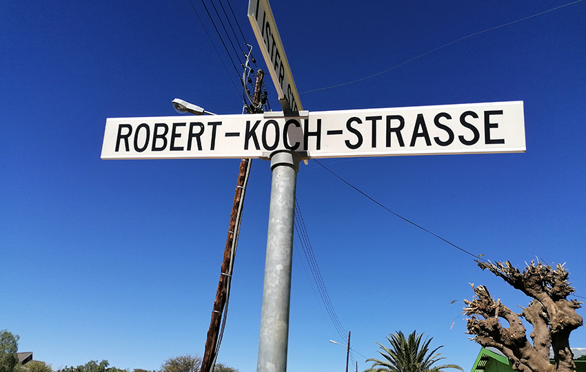 Straßenschild Namibia