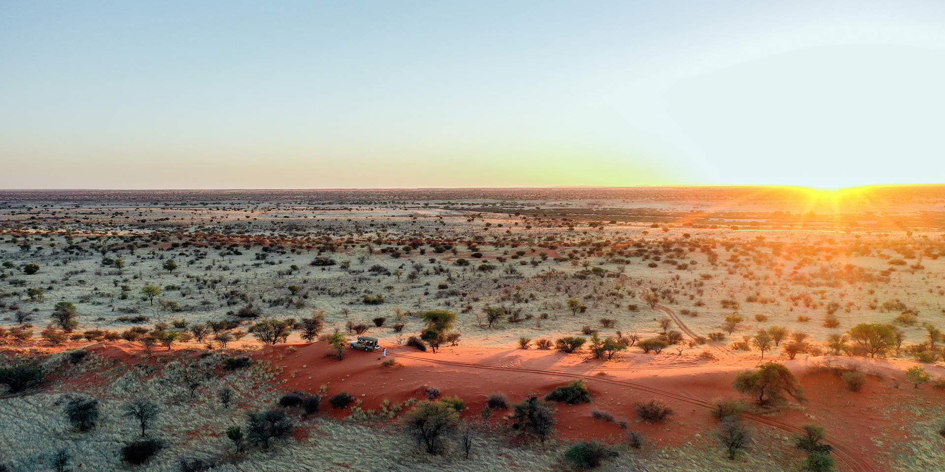Sunset in the Kalahari, Namibia