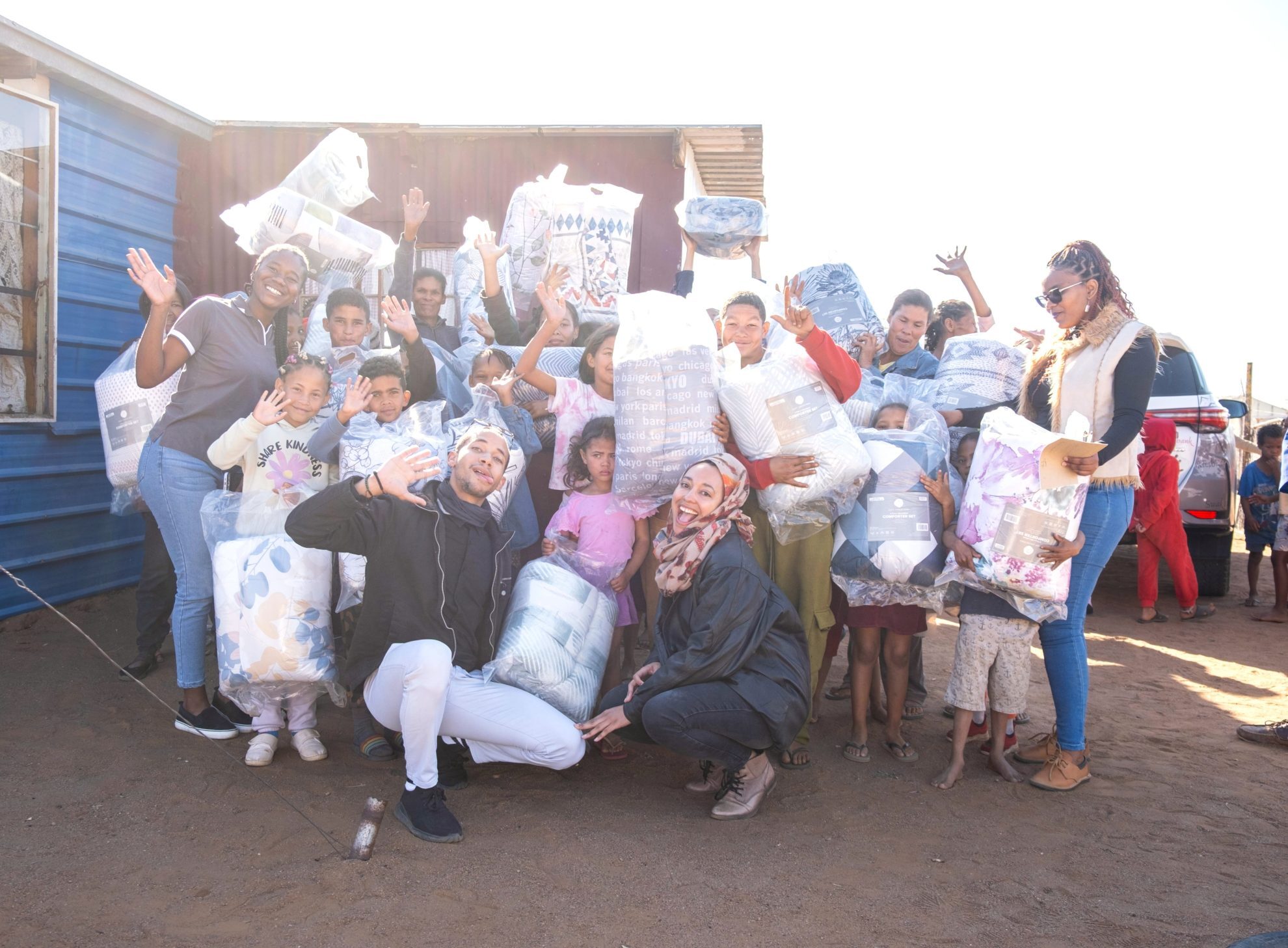Gondwana Care Trust, blanket donation, Rehoboth community, Namibia