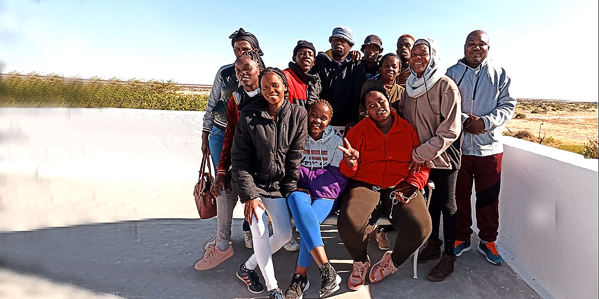Learners from Elias Axamub School, Namibia
