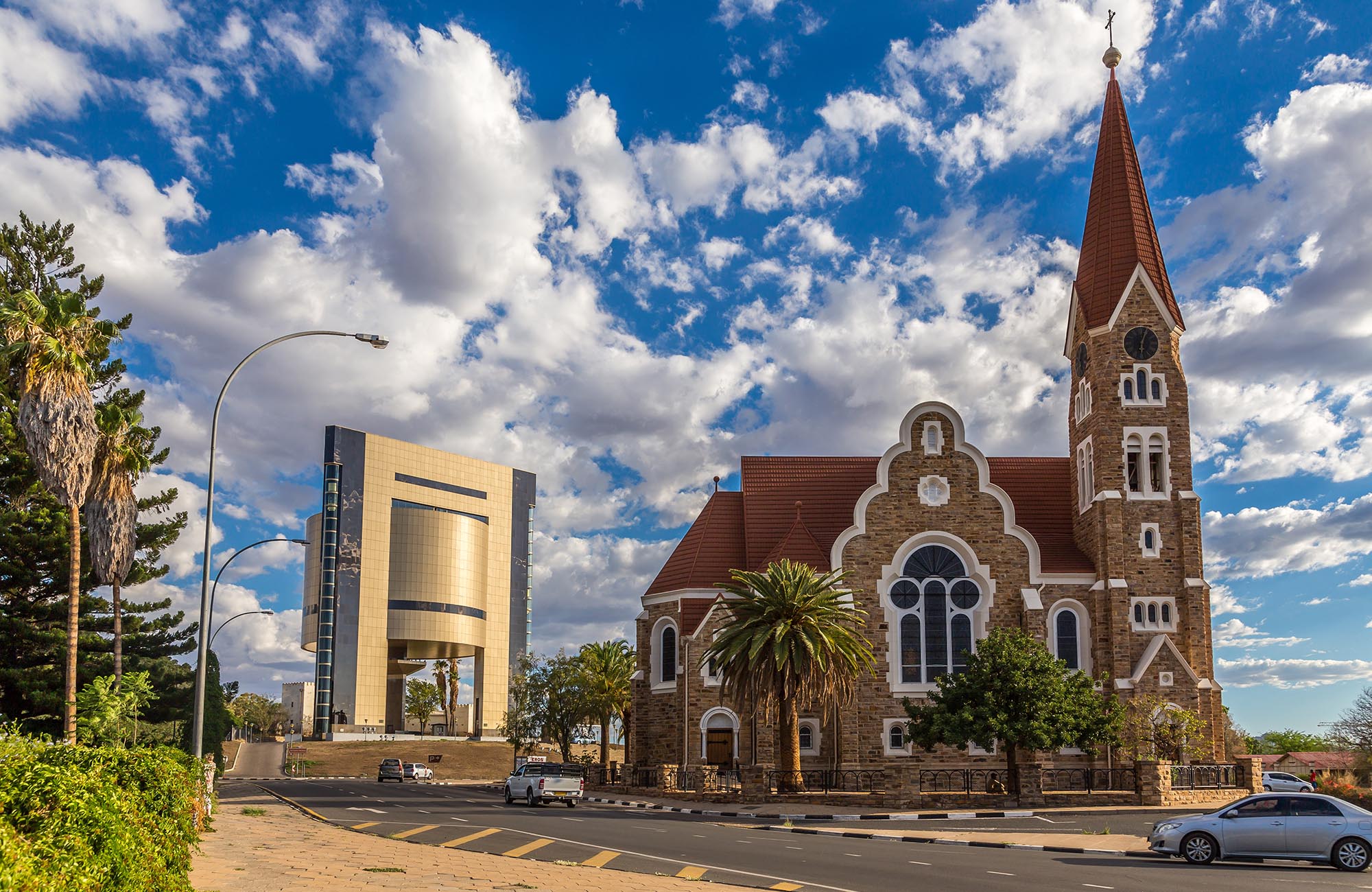 Christuskirche and Independence Museum, Windhoek, Namibia