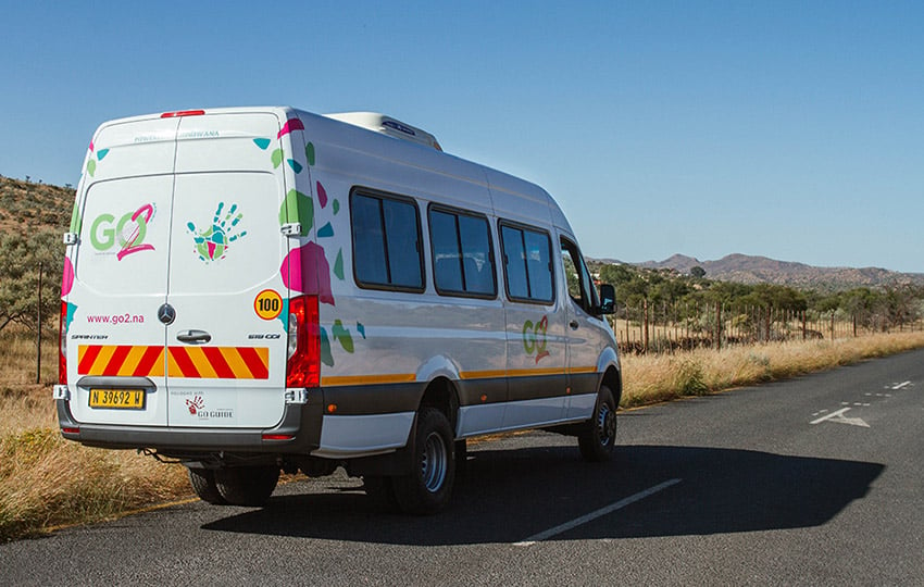 Go2 Traveller Transfer bus, Namibia