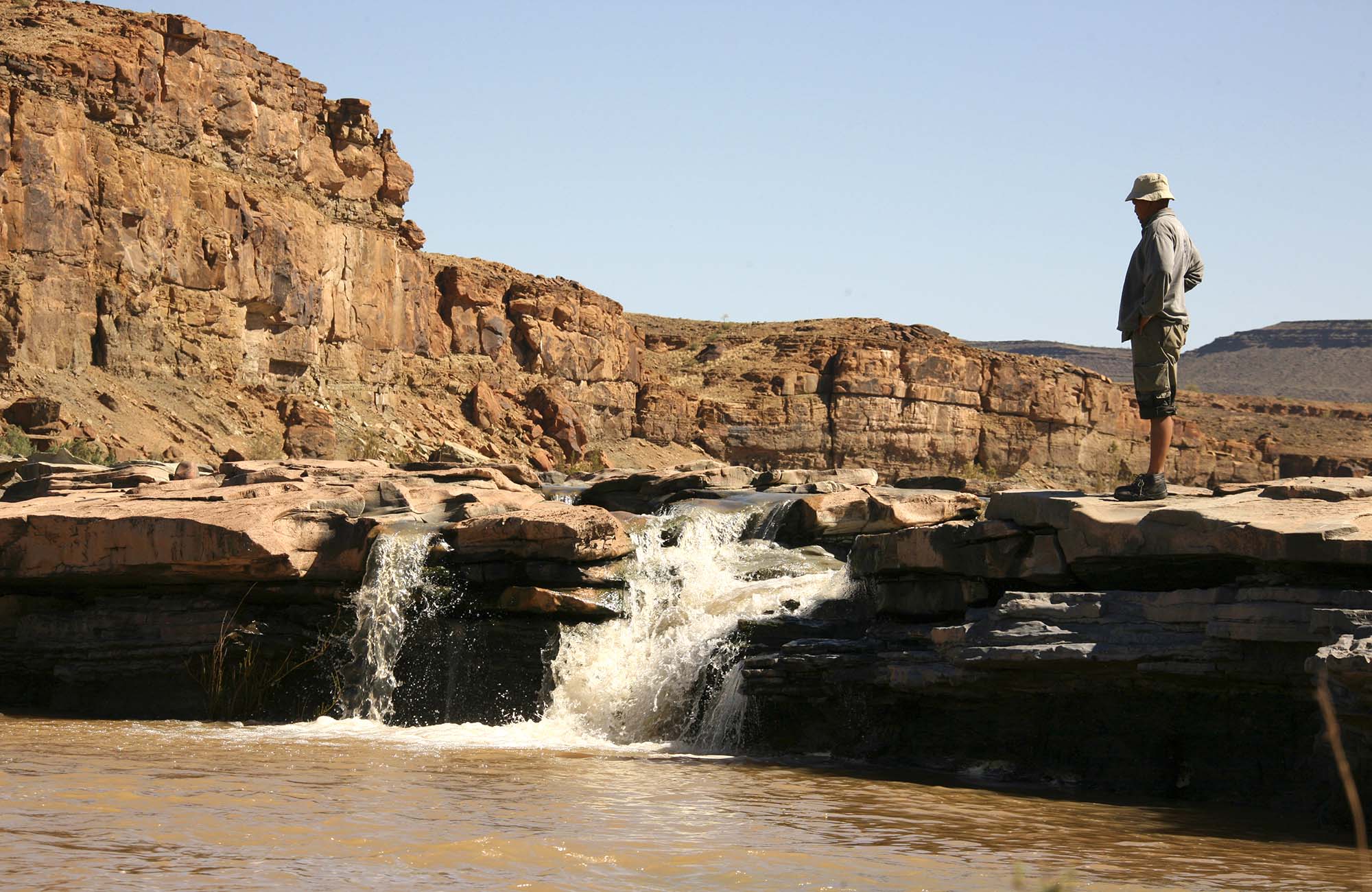 Wanderer am Fischfluss, Namibia