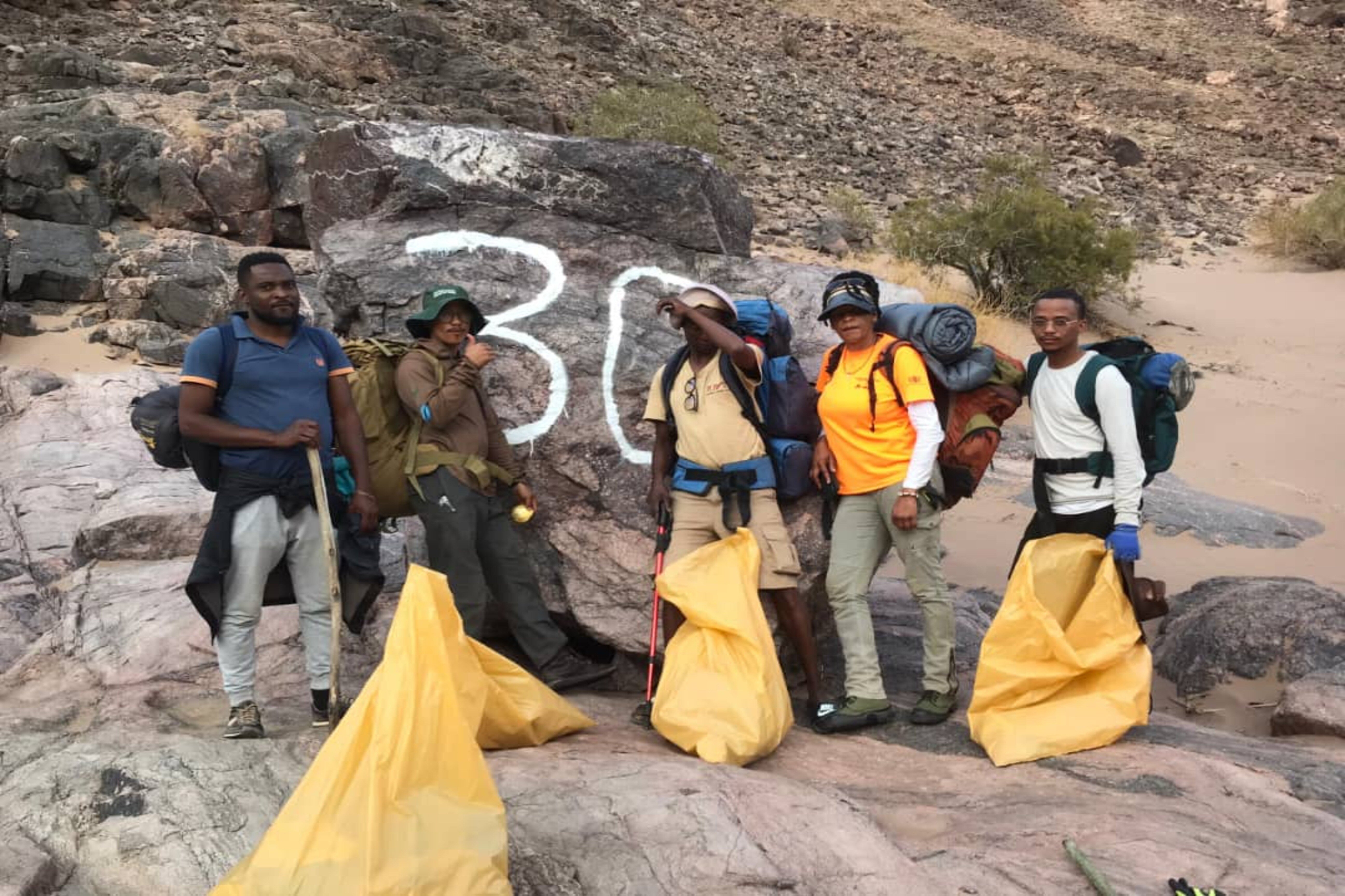 Fish River Canyon, cleanup campaign, Namibia