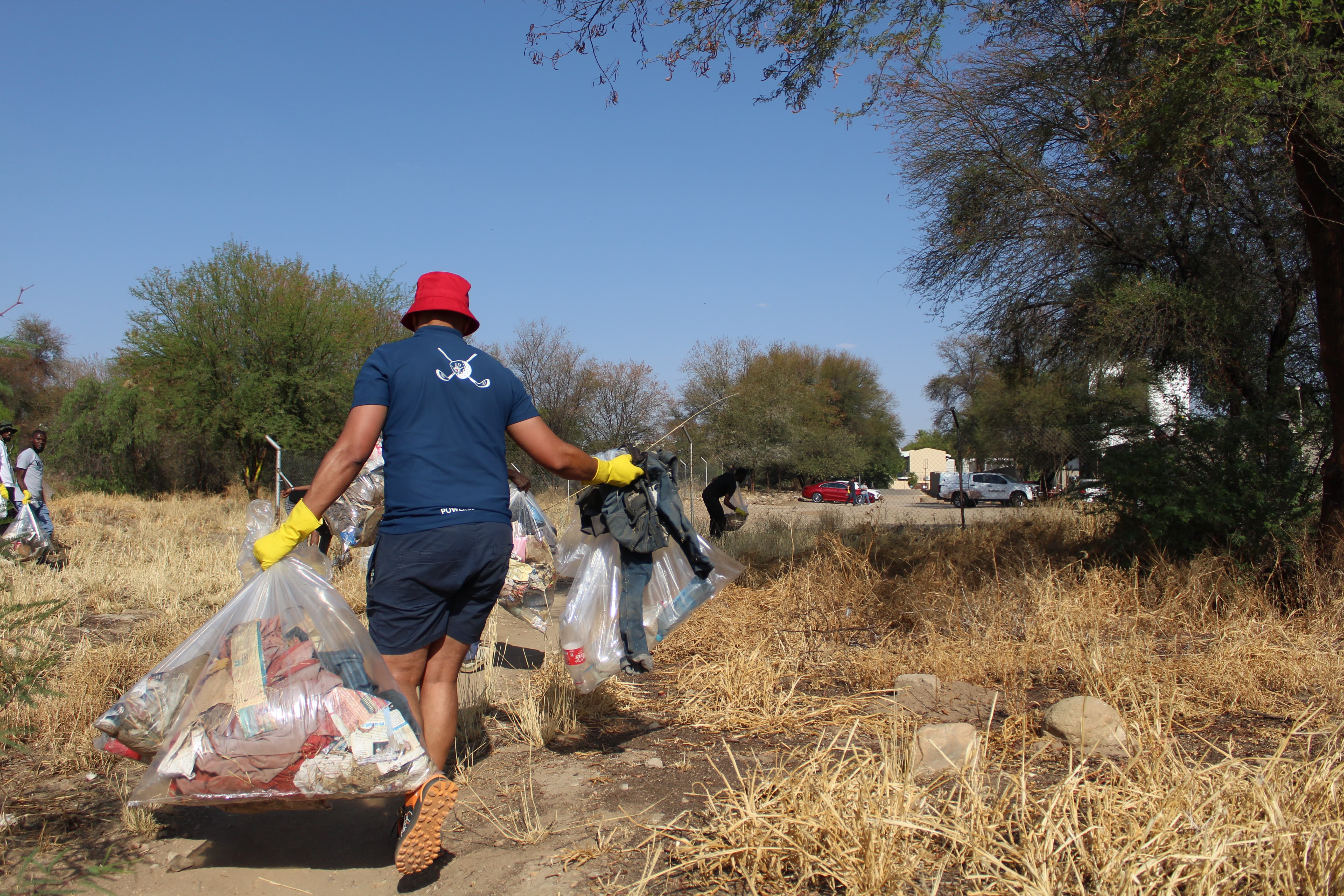 Gondwana Collection Namibia, cleanup campaign 2024, riverbed, Windhoek, Namibia