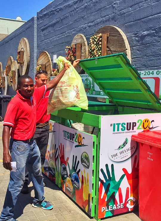 recyclage des déchets, Gondwana Collection Namibia