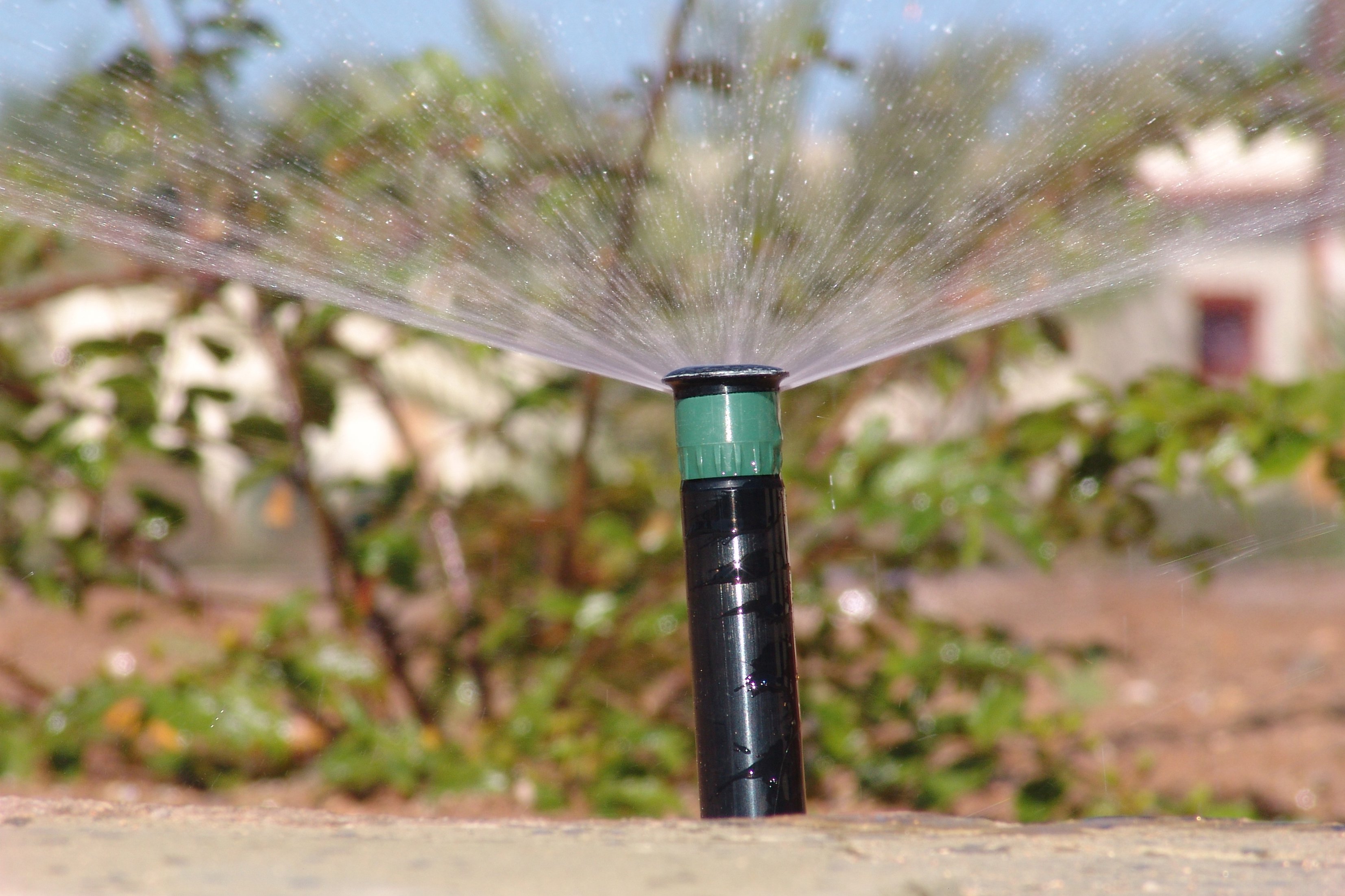 Irrigation with recicled water, Namib Desert Lodge, Namibia