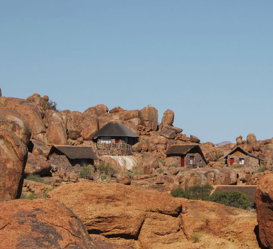 Bungalows in boulders, Canyon Lodge, Gondwana Collection Namibia