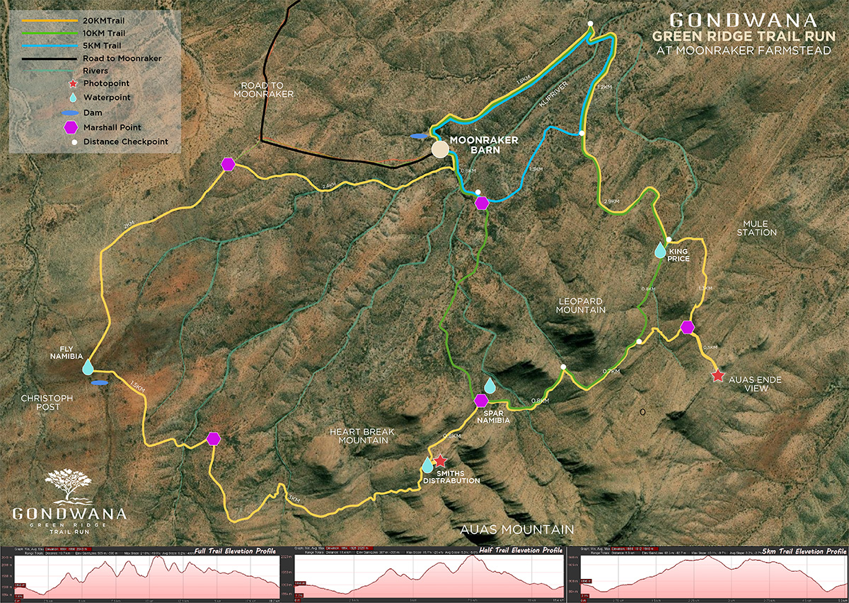 Gondwana Moonraker Ridge Trail Map