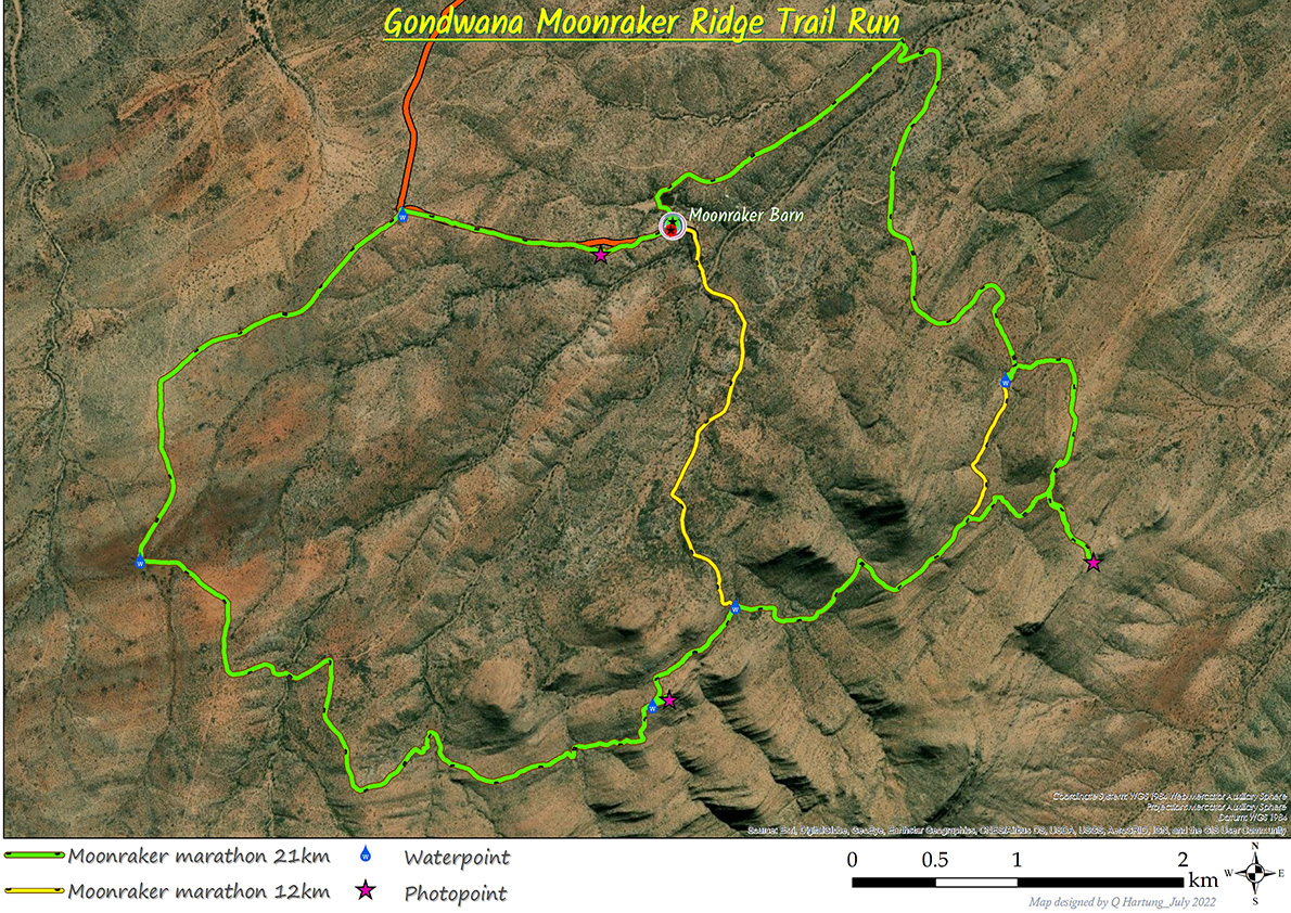 Gondwana Moonraker Ridge Trail Map