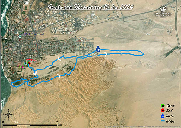 Gondwana Moonvalley Marathon 2024, trail map, 10km