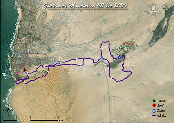 Gondwana Moonvalley Marathon 2024, trail map, marathon