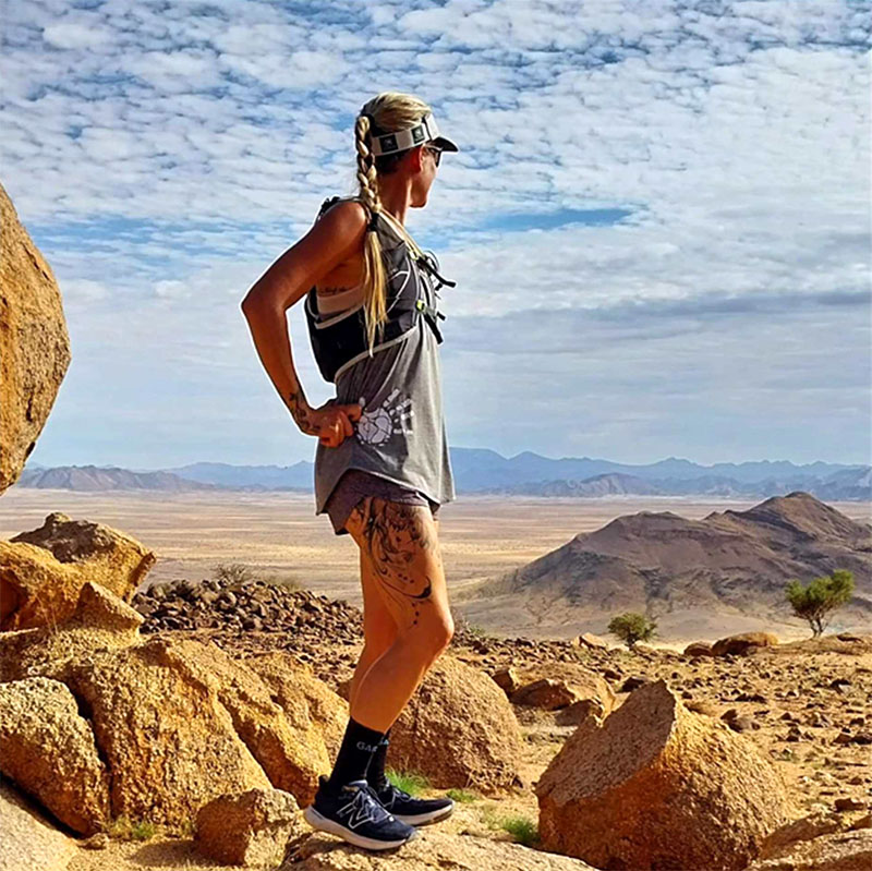 Runner in Namibia