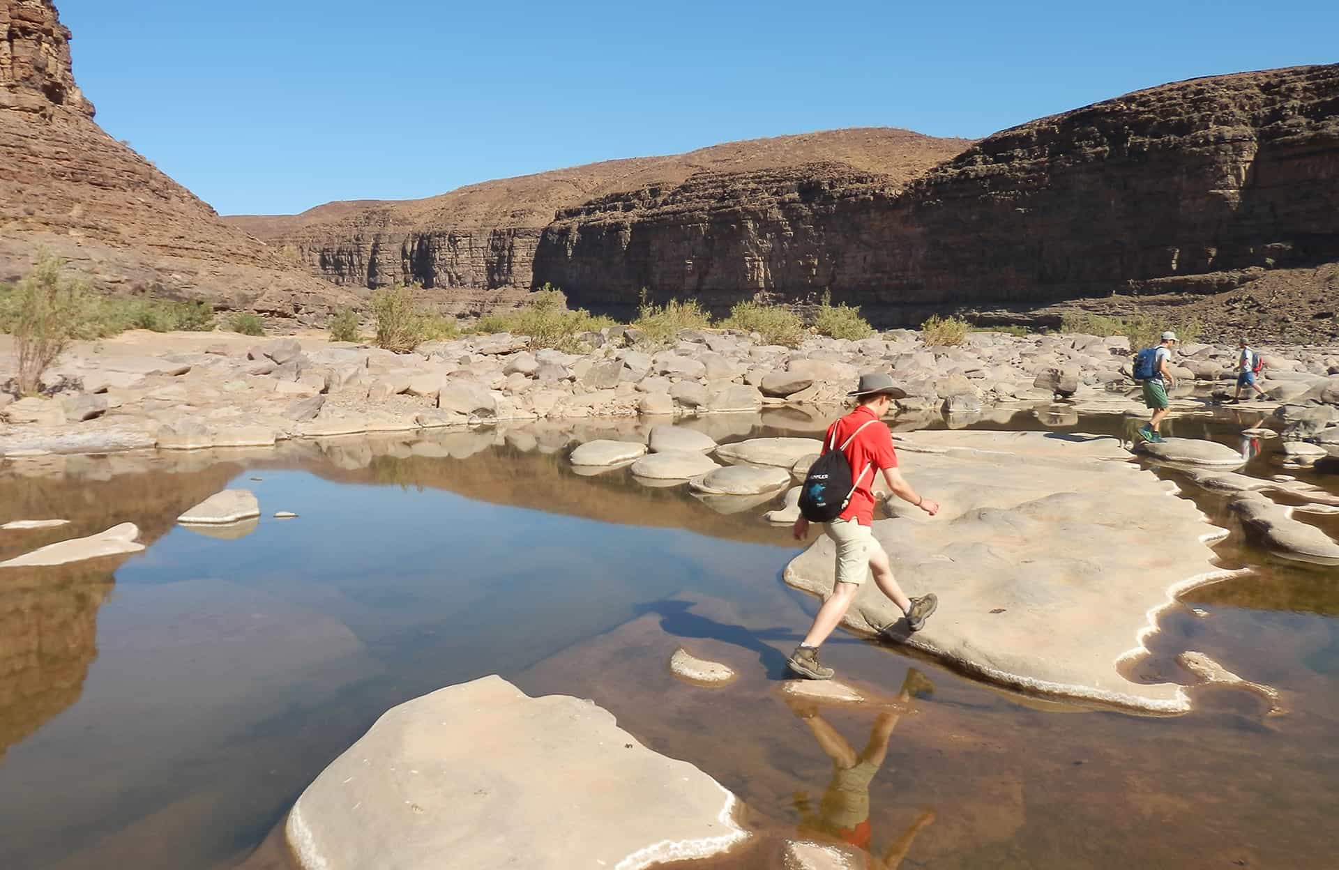 Hiking in the Fish River Canyon