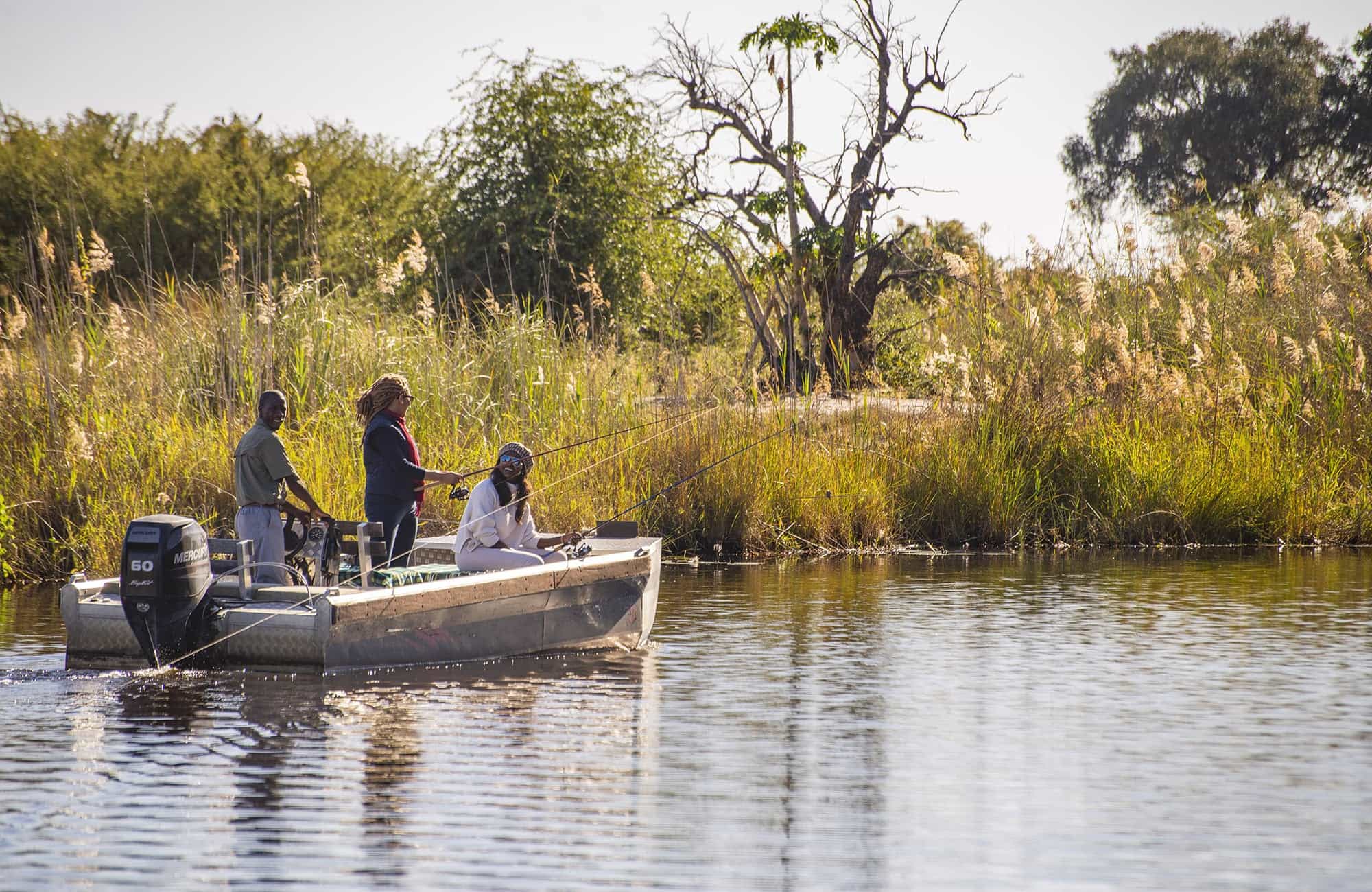 Boat on Zambezi River