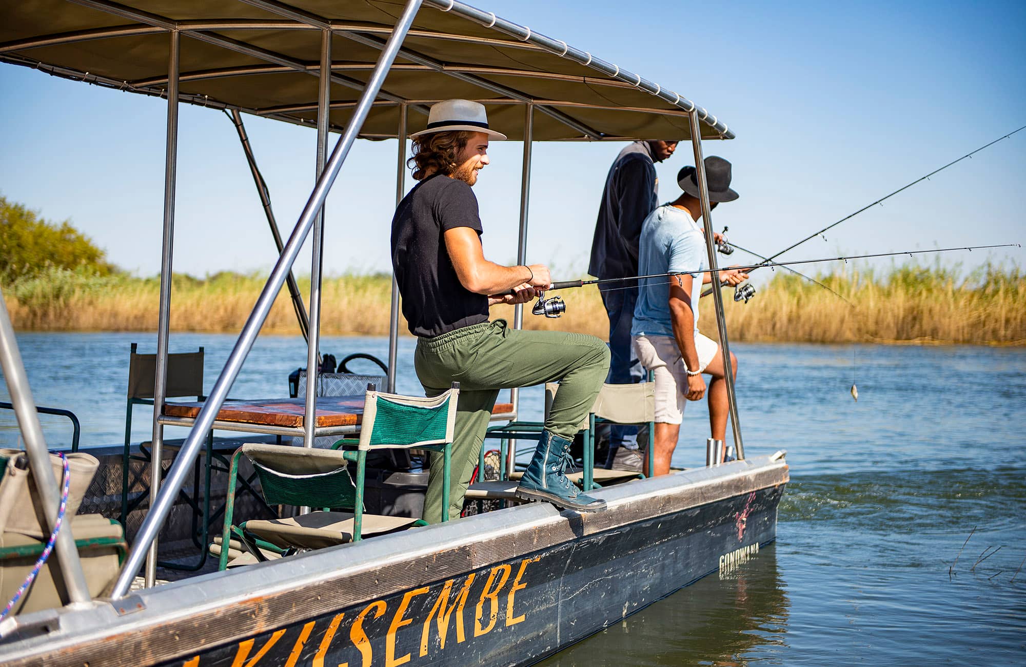 Fishing in the Okavango River