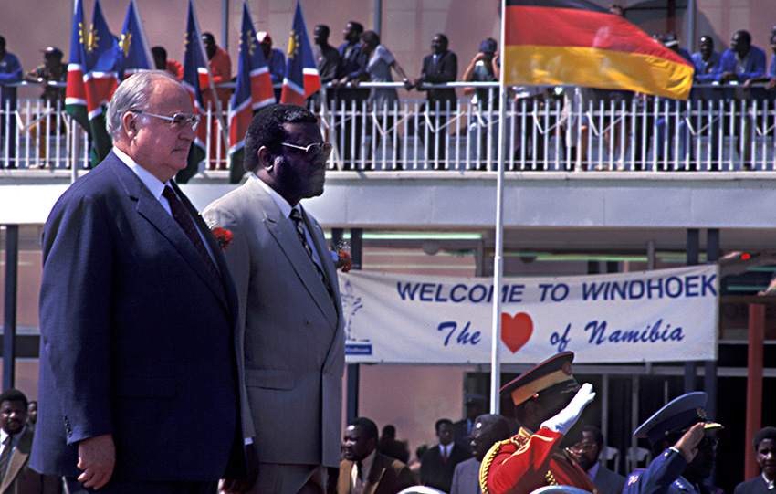 Helmut Kohl in Namibia