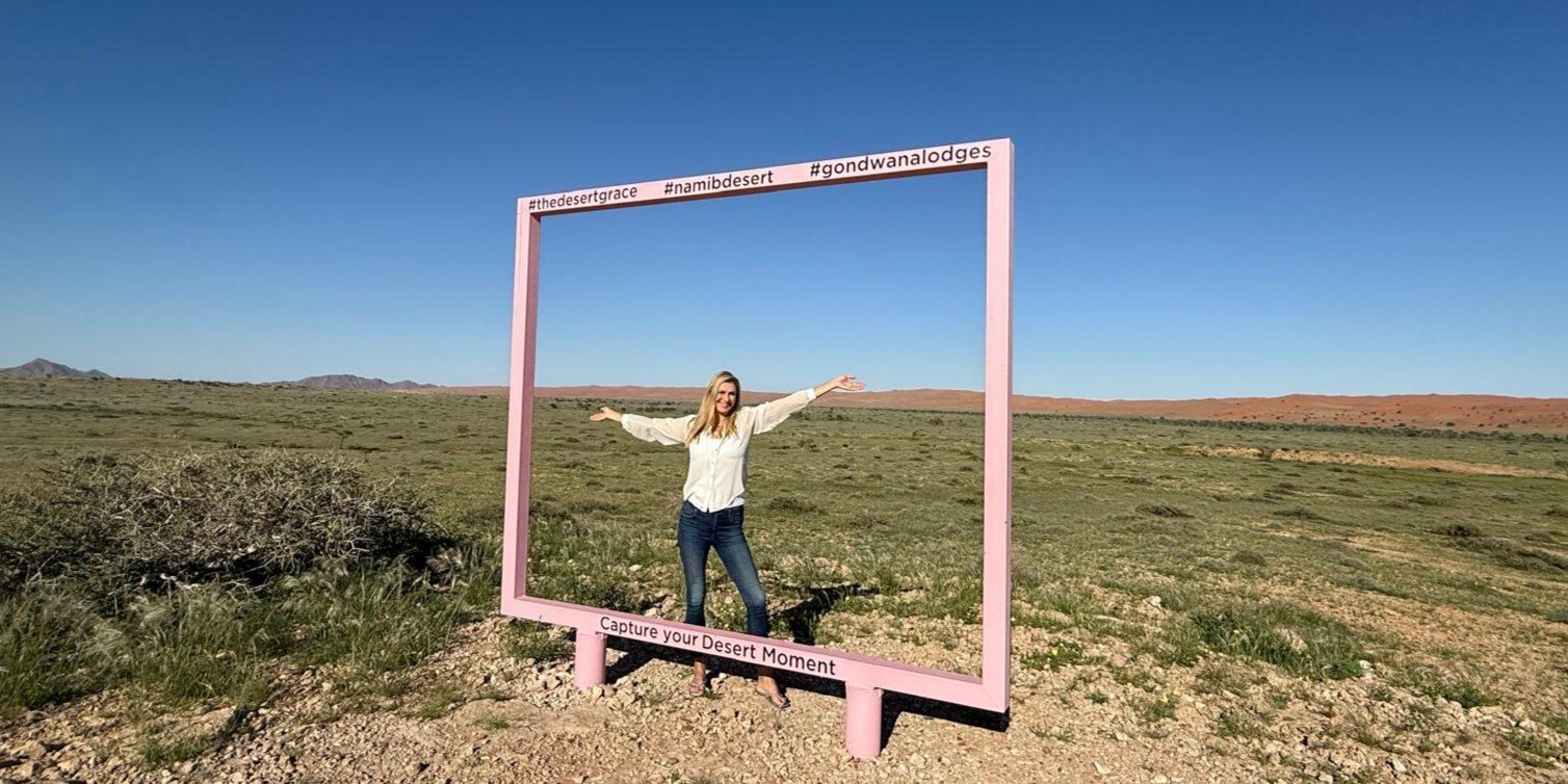 Michelle McLean at The Desert Grace, celebrating the beginning of a new chapter with Gondwana Collection Namibia.