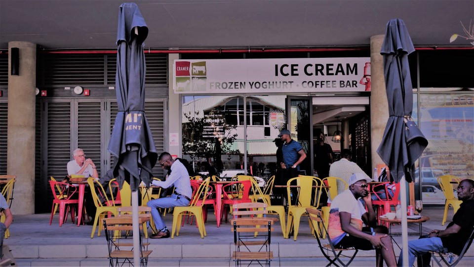 Where can I grab a scoop of ice cream in Namibia’s capital city?