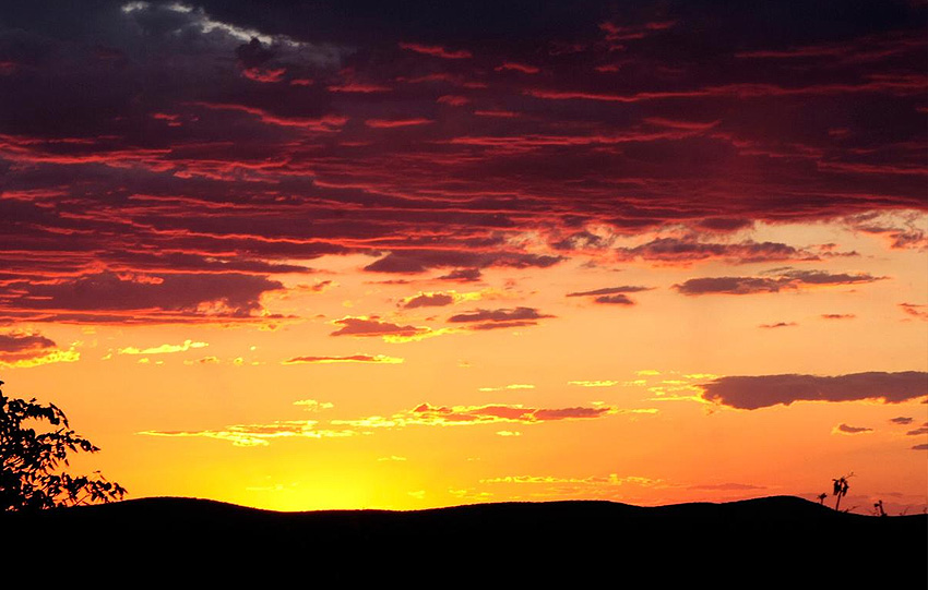 Sonnenuntergang Namibia