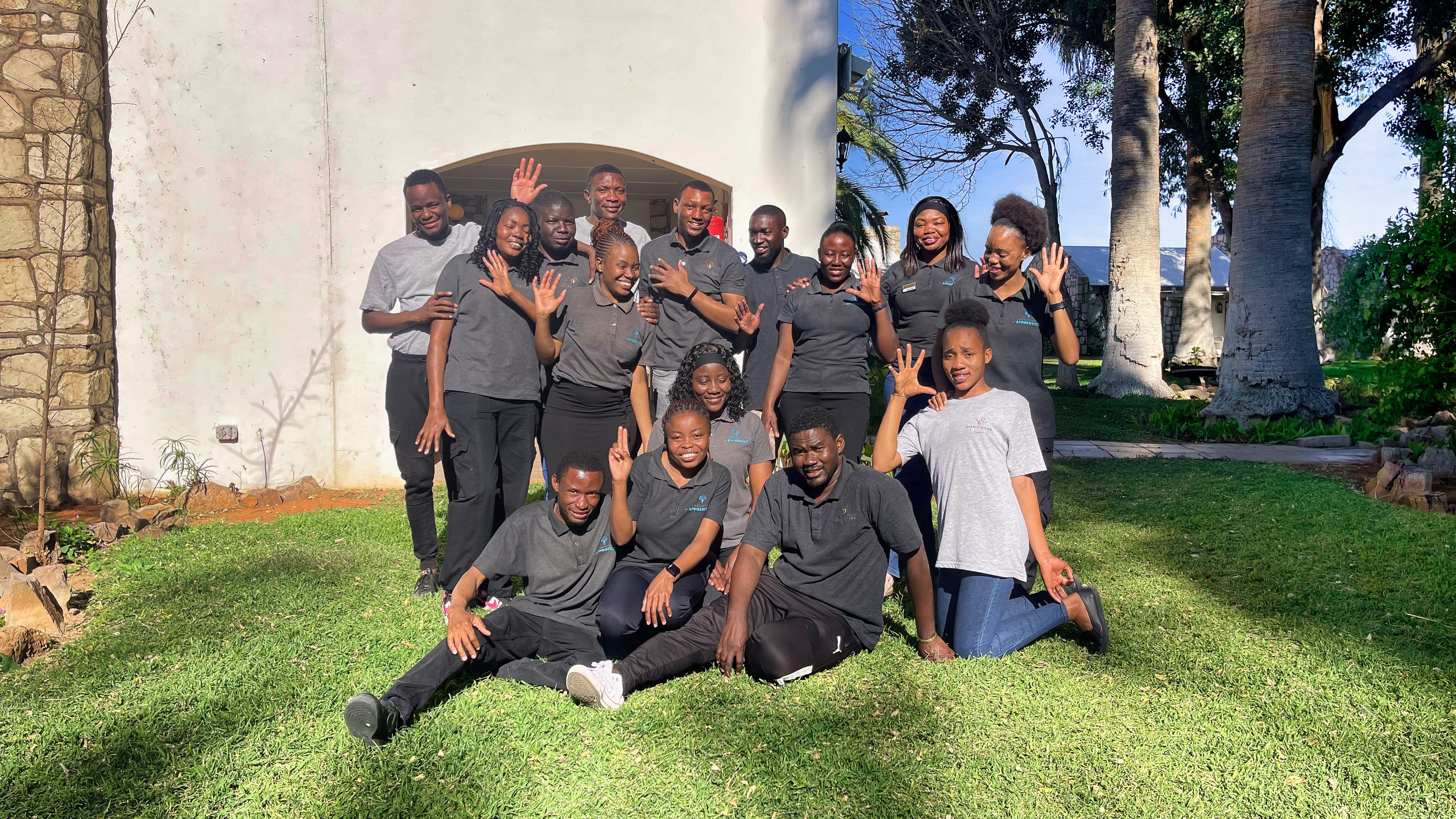 Gondwana Collection apprentices at Kalahari Farmhouse. 