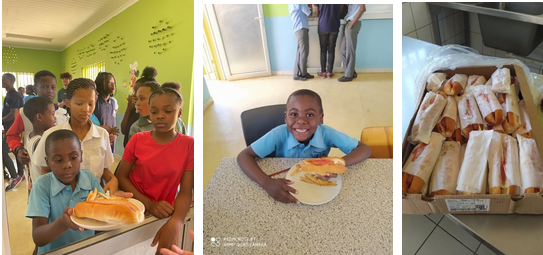 children enjoying their meal