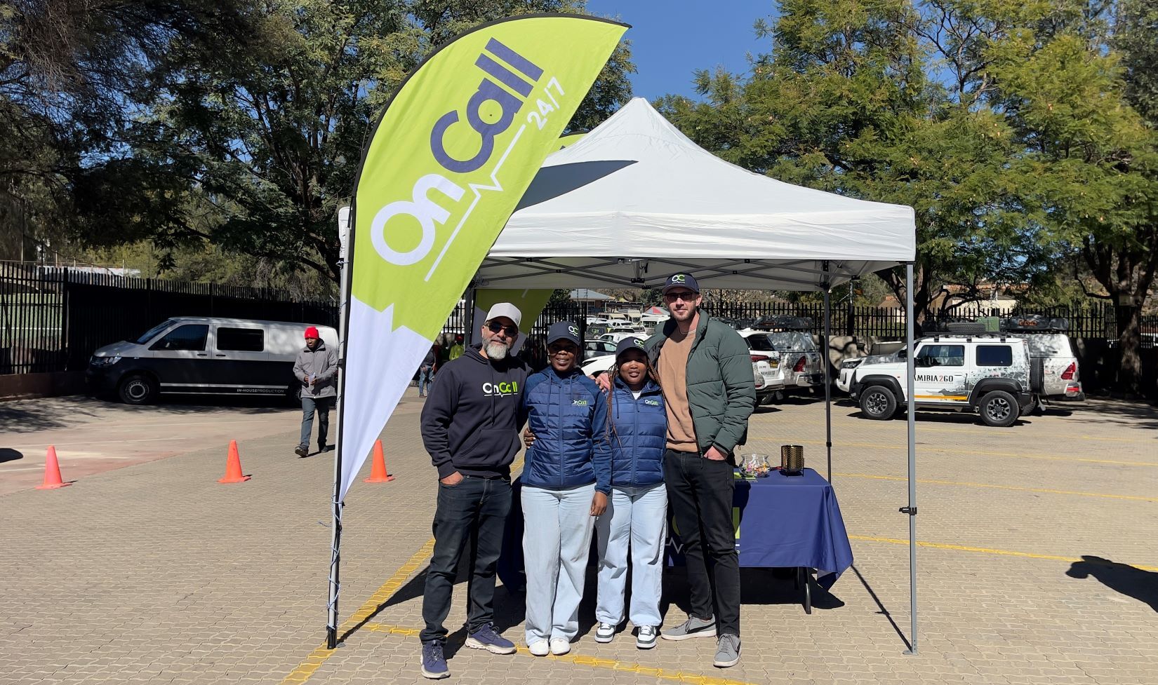 Members of the OnCall team at a Wellness Day hosted by Gondwana in Windhoek. 